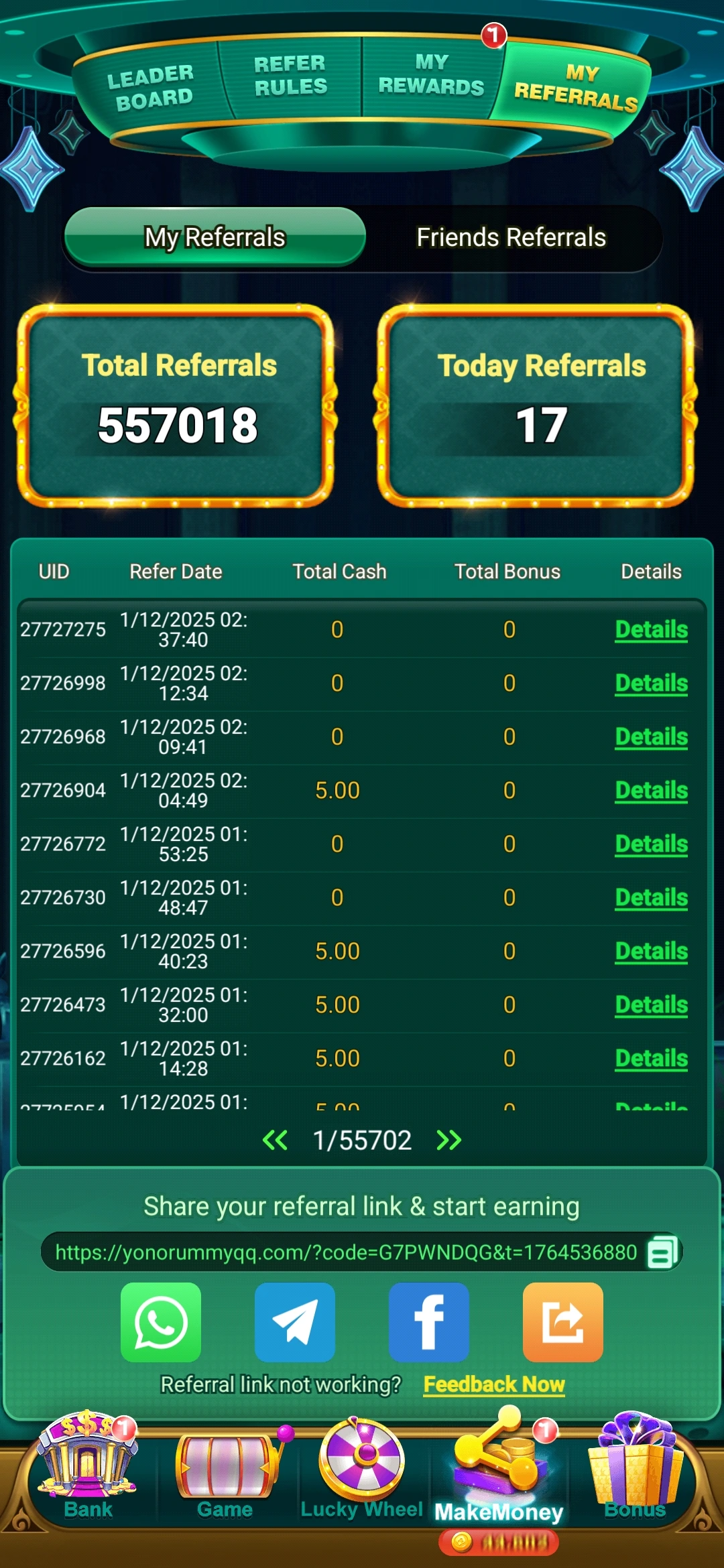 Spin 101 jackpot-style reward meter on screen